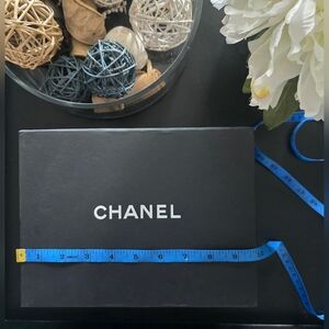 CHANEL Black Logo Box - Elegant Storage